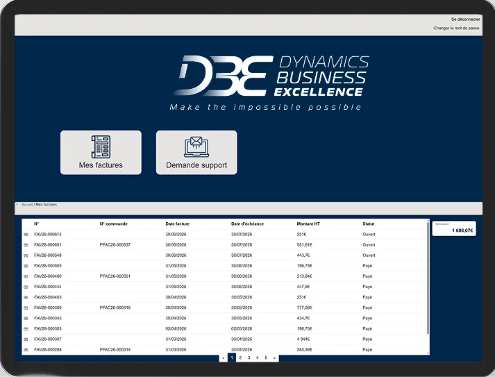 Manhattan : portail client connecté à Business Central